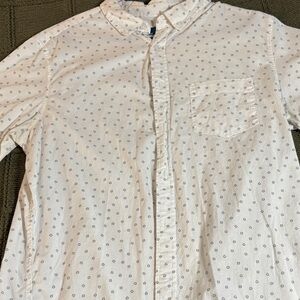 Men's White Patterned Jacket